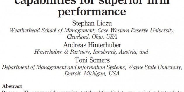 Organizational Design and Pricing Capabilities for Superior Firm Performance | Emerald