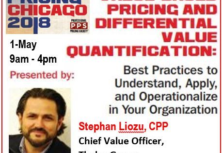 Workshop: Value-Based Pricing and Differential Value Quantification | Stephan M. Liozu, CPP