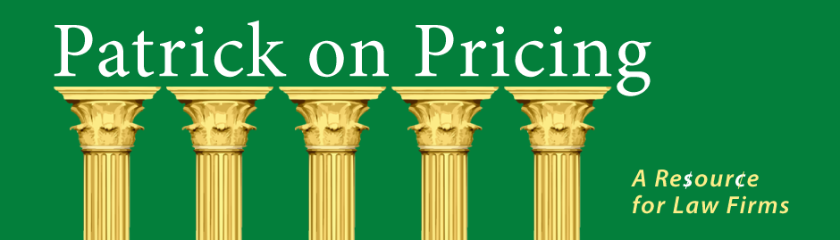 Report: ALM: 2015 Law Firm Pricing Report | Patrick on Pricing